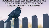 Download Soal dan Pembahasan PAS Kelas 1 Tema 2 Semester 1 SD/MI Kurikulum 2013 TP 2020/2021