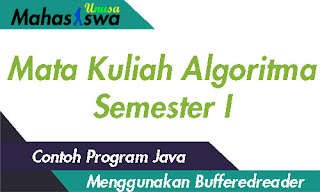 program java menggunakan input bufferedreader