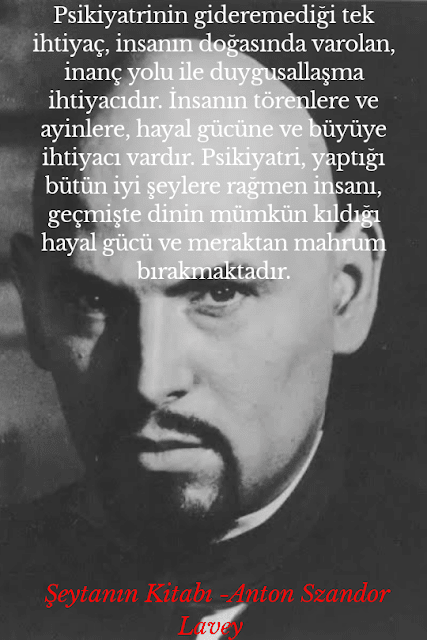 Anton lavey sözleri, şeytanın kitabı sözleri