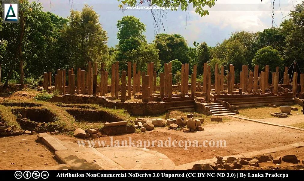 A ruined monastery building, Rajagala