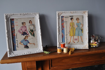 displaying vintage sewing patterns http://snadralovesblogging.blogspot.co.uk/