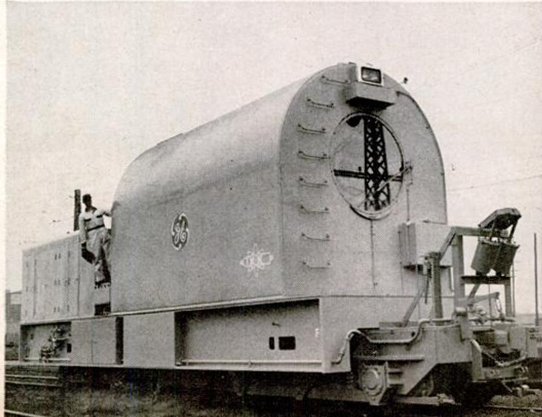 The 1954 GE locomotive designed to go through radiated areas