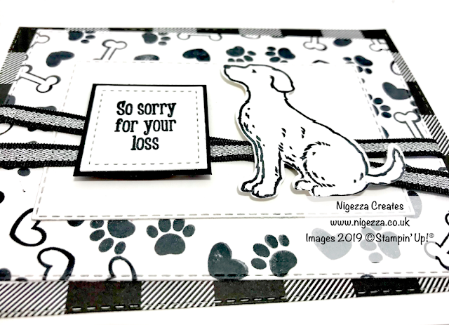 Nigezza Creates Dog Sympathy Card Using Stampin' Up!® Happy Tails