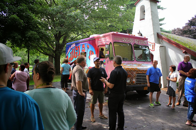 Hoselton Auto Mall Employees at the Villa of Hope in Rochester, NY with Lugia's Ice Cream Truck