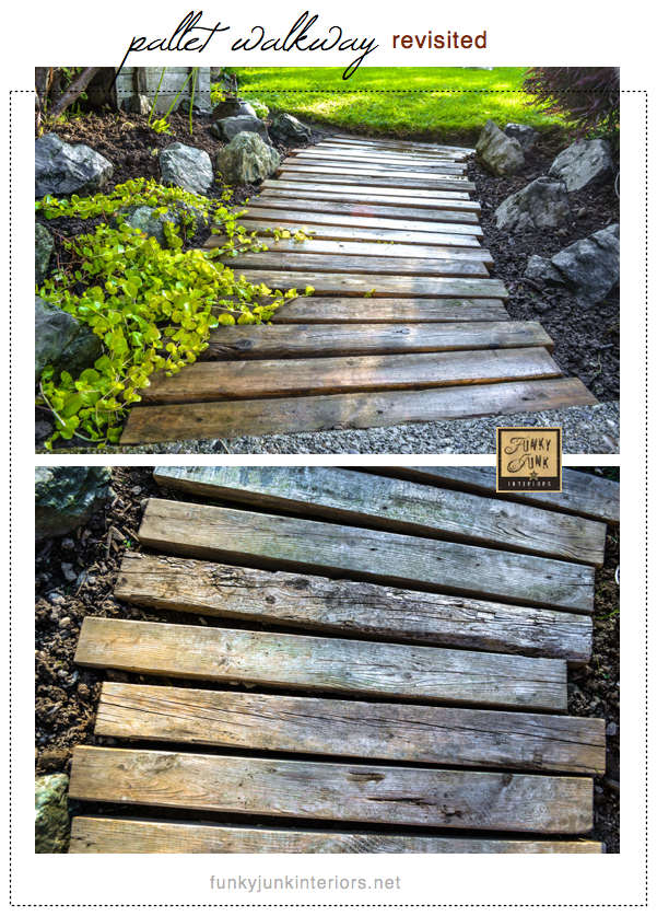 Wood Pallet Walkway