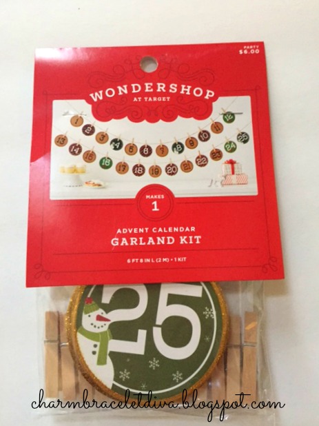 Target Advent Calendar Garland Kit