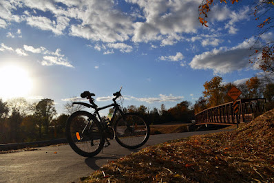 Bike on trail