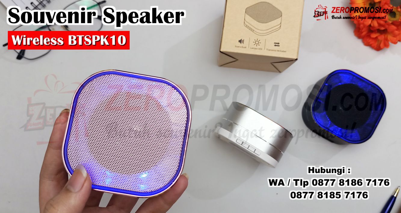 Speaker Bluetooth Aluminium BTSPK10, Souvenir Bluetooth Speaker Bahan Alumunium Kode BTSPK10, Premium Gift & Souvenir Perusahaan Speaker Bluetooth BTSPK10, Bluetooth Speaker Wireless mini BTSPK10