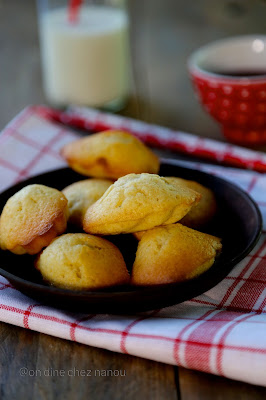 Madeleines citron/vanille , moelleuse ,facile et rapide , Philippe Conticini