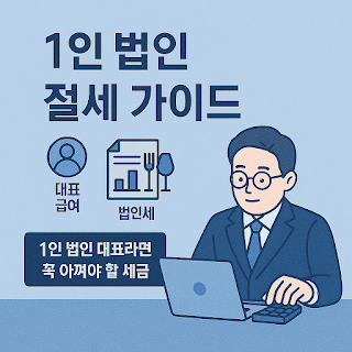 1인 법인 대표의 필수 절세 전략｜대표급여·접대비·법인세 절약법 총정리