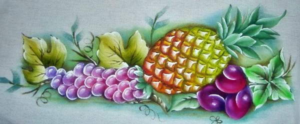 pintura em tecido frutas passo a passo