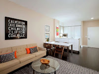Great Modern Rental Apartment Living Room Interior Design