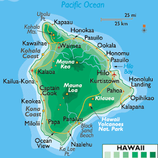 Big island Hawaii map for travellers