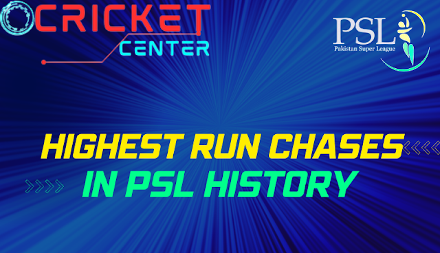 Highest Successful Run Chases in PSL History