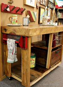 reclaimed wood, salvaged wood, kitchen island, build it, toolbox,  http://bec4-beyondthepicketfence.blogspot.com/2016/02/reclaimed-wood-island.html