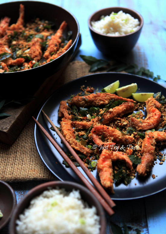 Just Try & Taste: Resep Udang Goreng Oatmeal a la Singapore