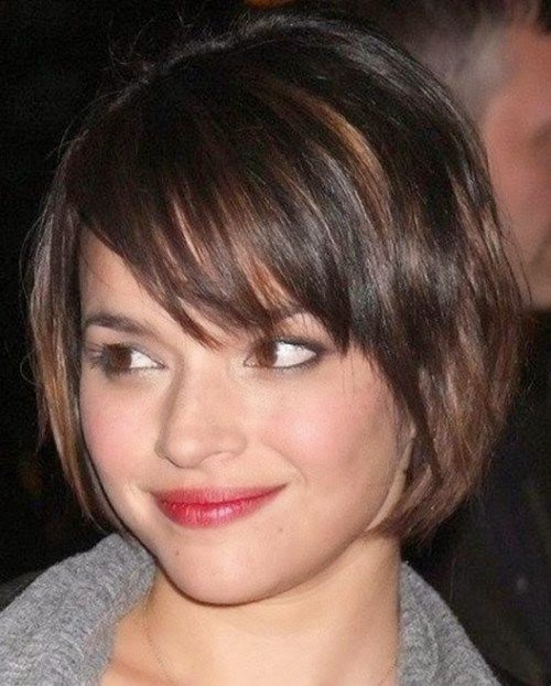 Latest Short Hairstyles for Round Faces 2014