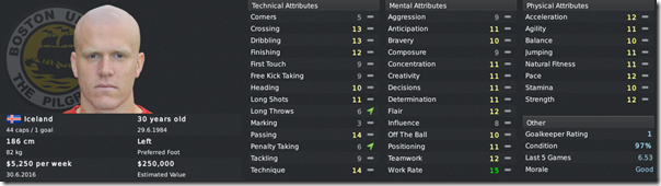 Emil Hallfredsson in Football Manager 2011
