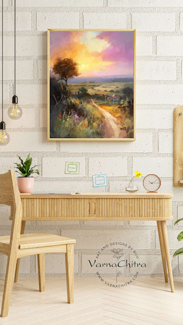 Nice landscape painting for interior decoration