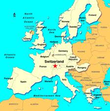 Switzerland Location In Europe Map