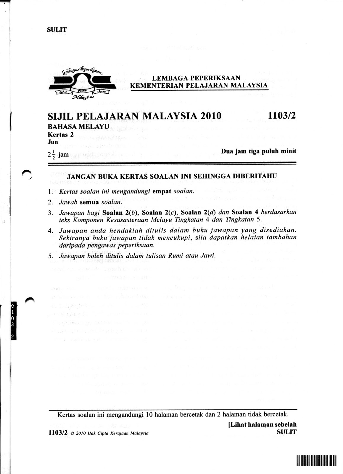 Soalan Essay English Spm - Selangor j