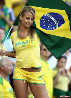Brazilian Soccer Fans Body Painting