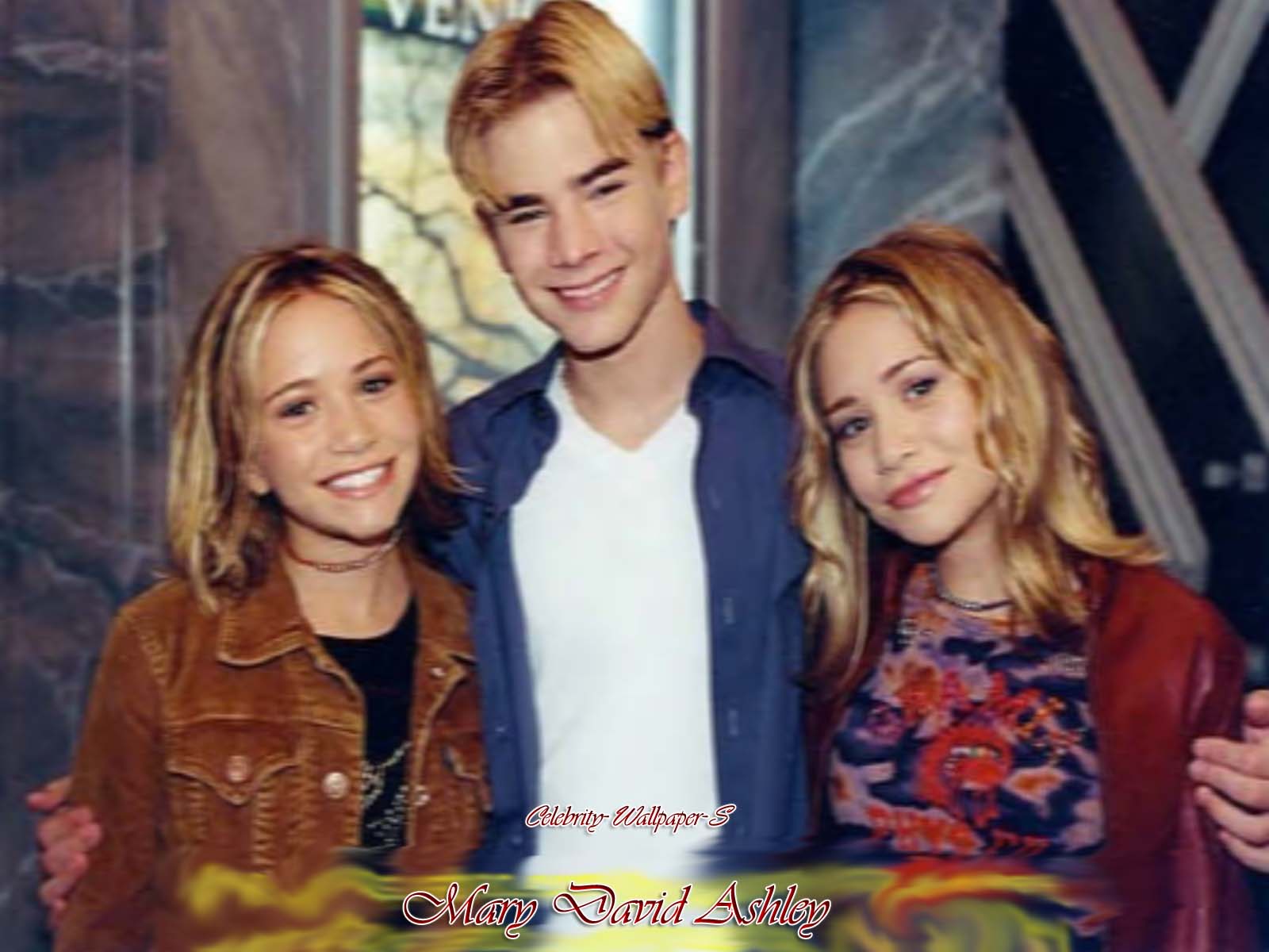 David Gallagher with Ashey & Mary-Kate Olsen Wallpaper | Celebrity ...
