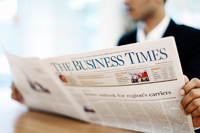 The Business Times là tờ báo dành cho doanh nhân. Ảnh: The Business Times