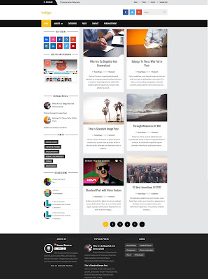 free blogger template indigo