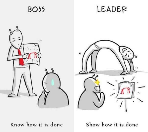 7 Pictures That Depict The Differences Between A Boss And A Leader