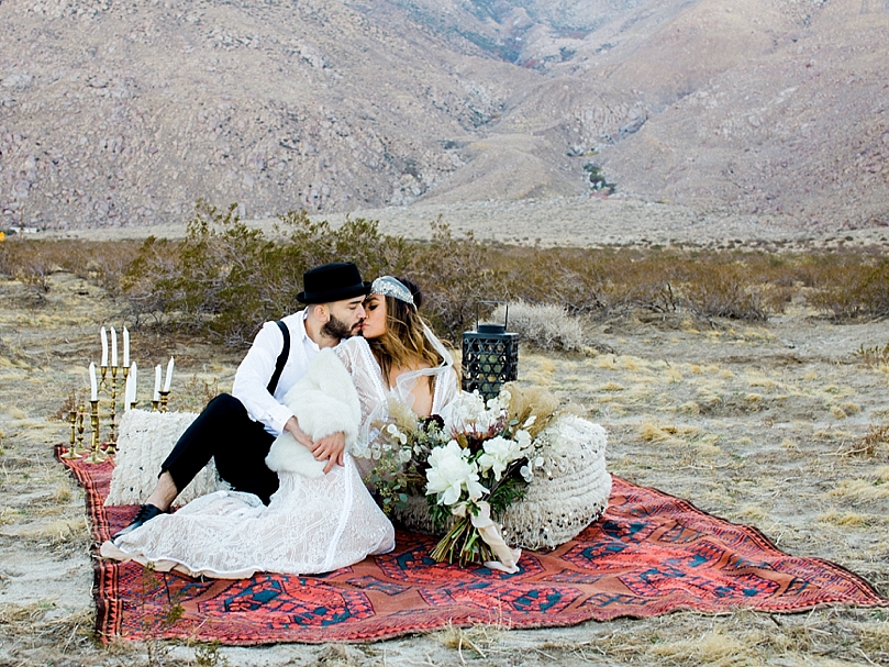 Bohemian Palm Springs Engagement Shoot from Dennis Roy Coronel Photography