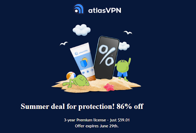 Summer Sale! Up to 86% off on Atlas VPN