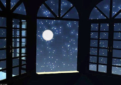 luna en la ventana