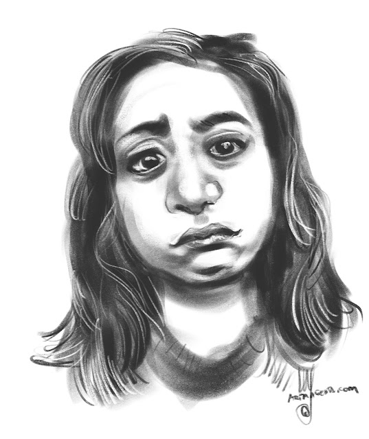 Portrait sketch by Artmagenta
