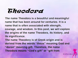 meaning of the name "Theodora"