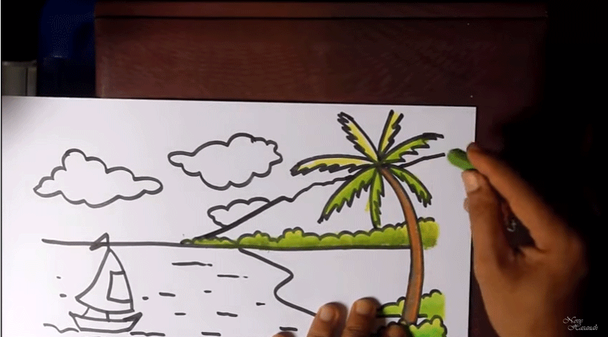 Gambar Menggambar iPantaii Krayon Pemula Mewarnai Daun iPohoni Gambar Menggambar iPantaii Krayon Pemula Mewarnai Daun iPohoni
