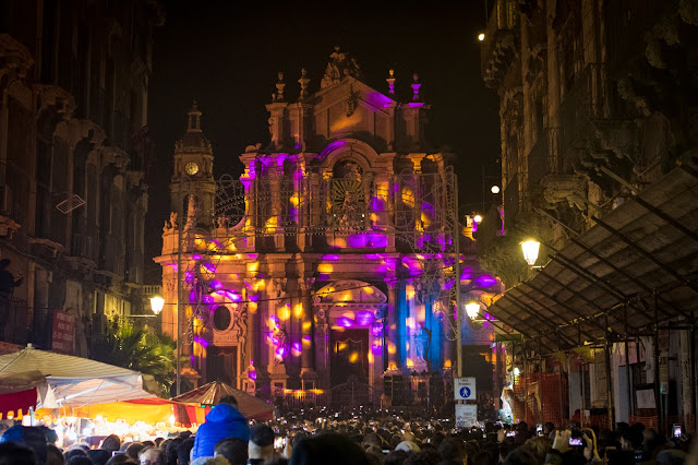 Festa di Sant'Agata a Catania: i fuochi d'artificio