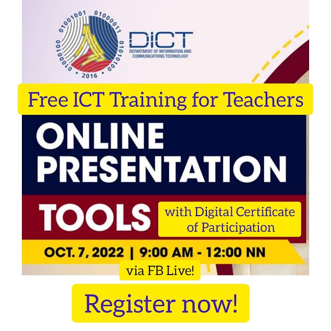 Free Webinar on Online Presentation Tools for Teachers with e-Certificate | October 7 | Register now!