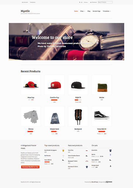 Free e-Commerce WordPress Themes