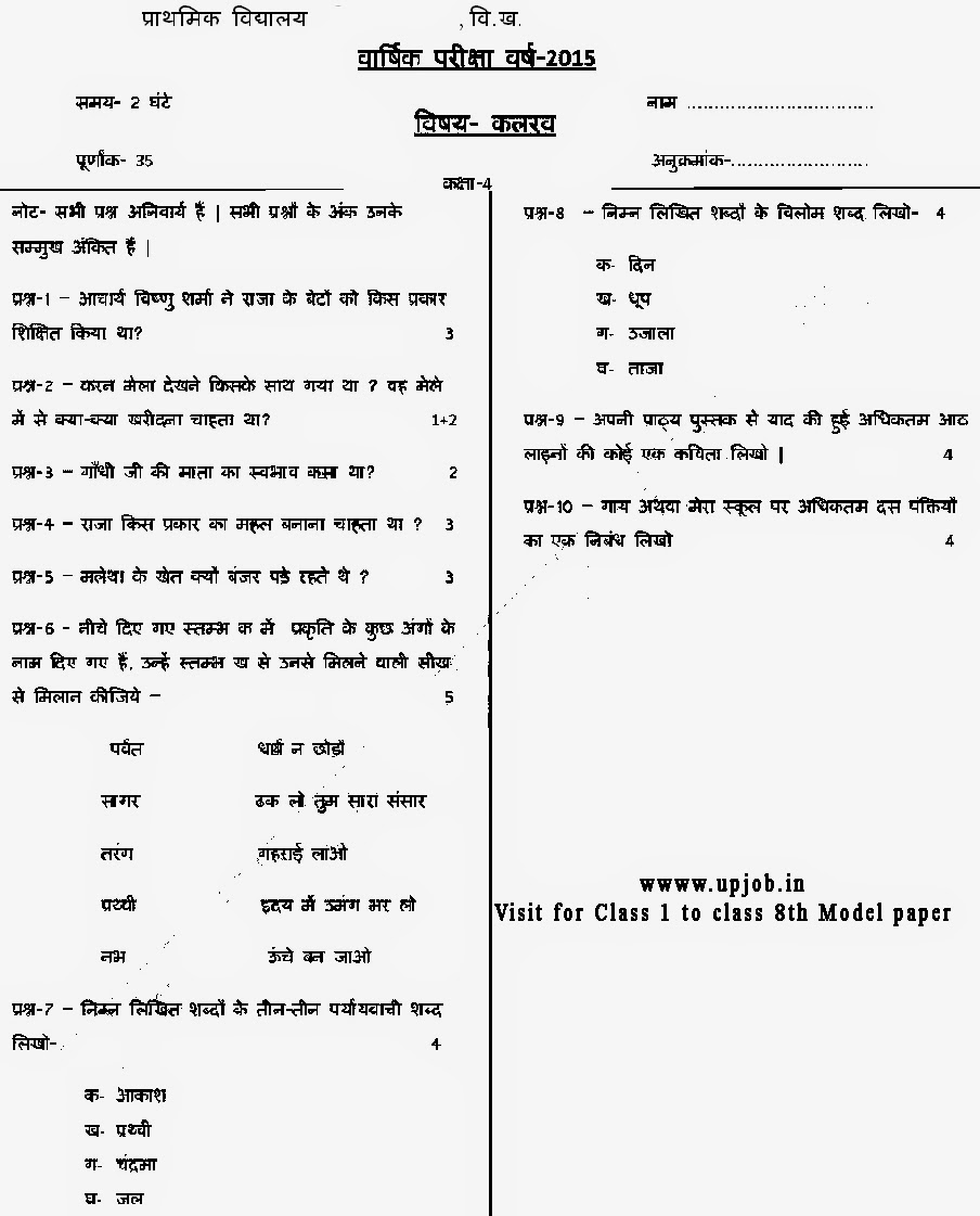 80 Sample Paper Navodaya Vidyalaya Entrance Exam