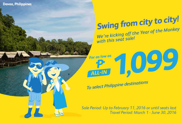 Seat Sale Philippine Destinations 2016