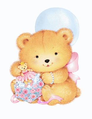 Animated gif image of cute smiling teddy