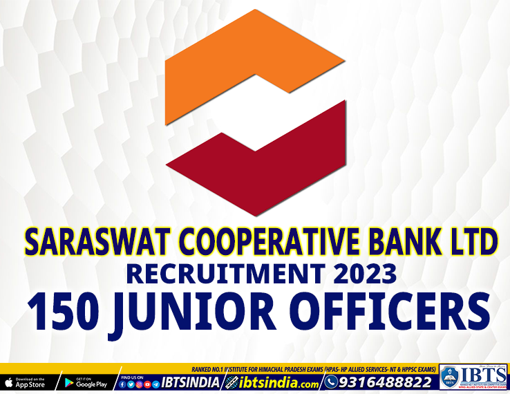 Saraswat Bank Recruitment 2023  150 Junior Officers (Apply Online Now)