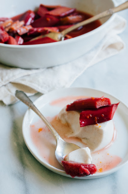 Panna Cotta with Roasted Rhubarb (AIP & Paleo) 