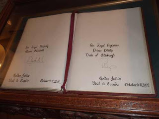 Queen Elizabeth II 7 Prince Philip Signatures In The Royal York Hotel