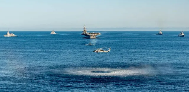 Submarino Clase los Angeles realizo ejercicio ASW  con Japón y Corea del Sur
