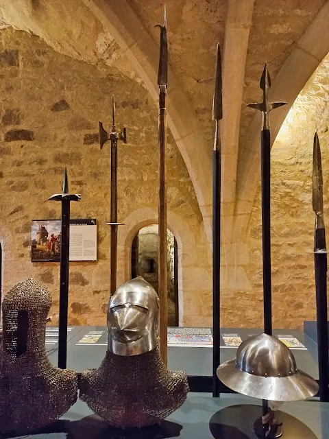 Medieval wapons in the Château de Dinan, France