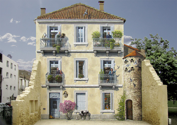 French Artist Transforms Boring City Walls Into Vibrant Scenes Full Of Life - Juliette et les esprits