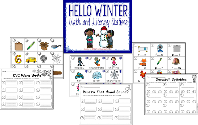 Winter centers for kindergarten, January kindergarten centers