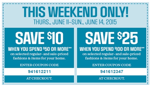 Sears Canada Promo Code Deals Save $10 Or $25 Off